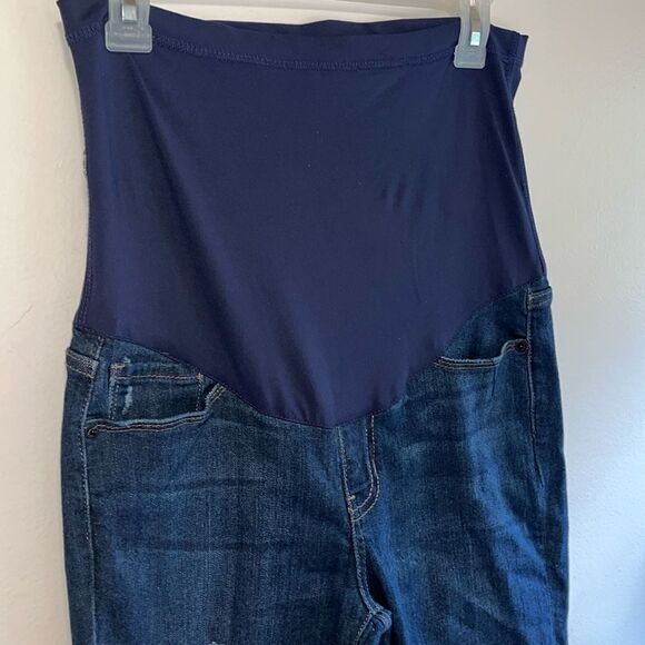 EXCELLENT DISTRESSED CONDITION SIZE 29 PINK BLUSH MATERNITY JEANS - Picture 5 of 9